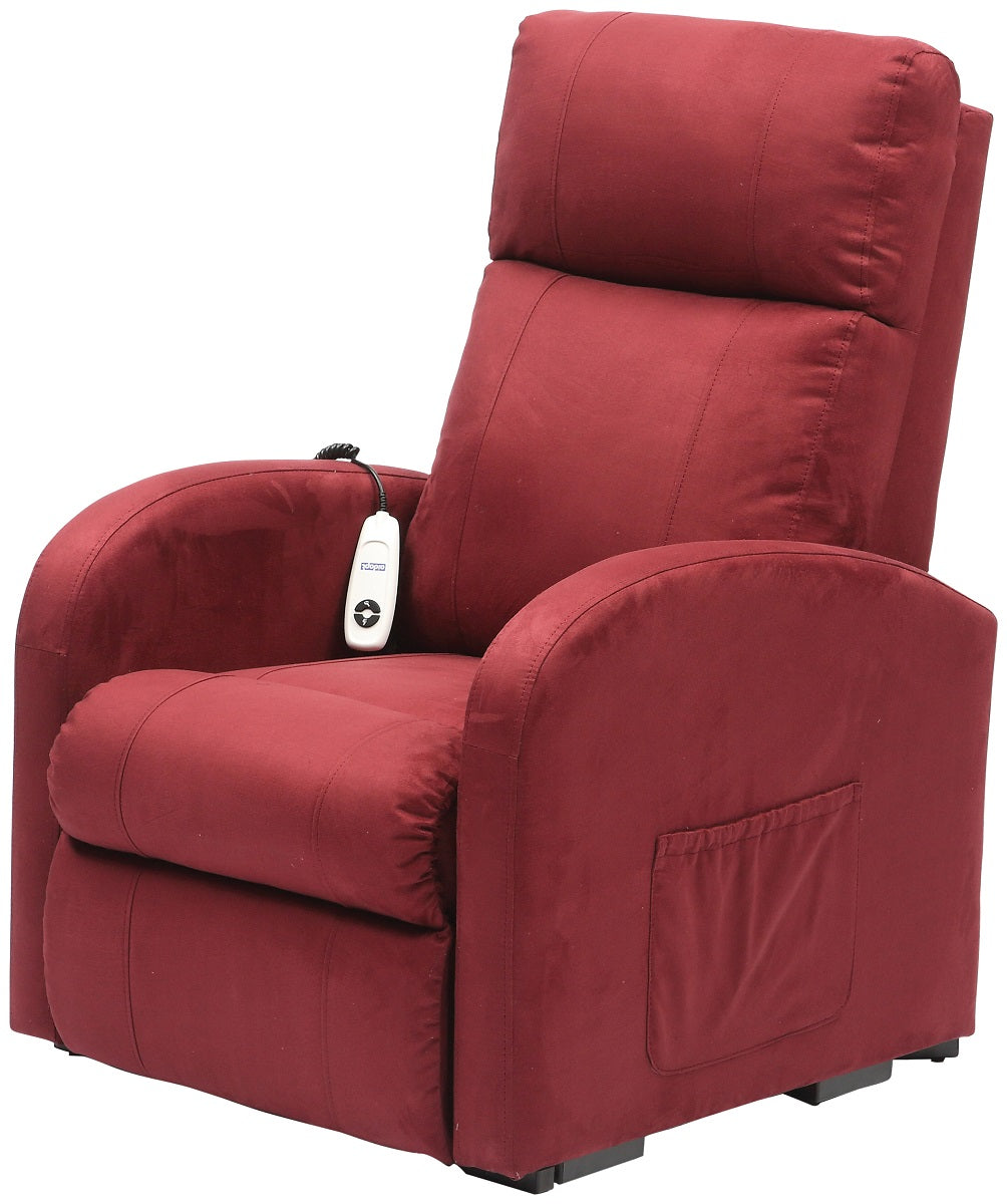 Daresbury Single Motor Riser Recliner Chair - Red